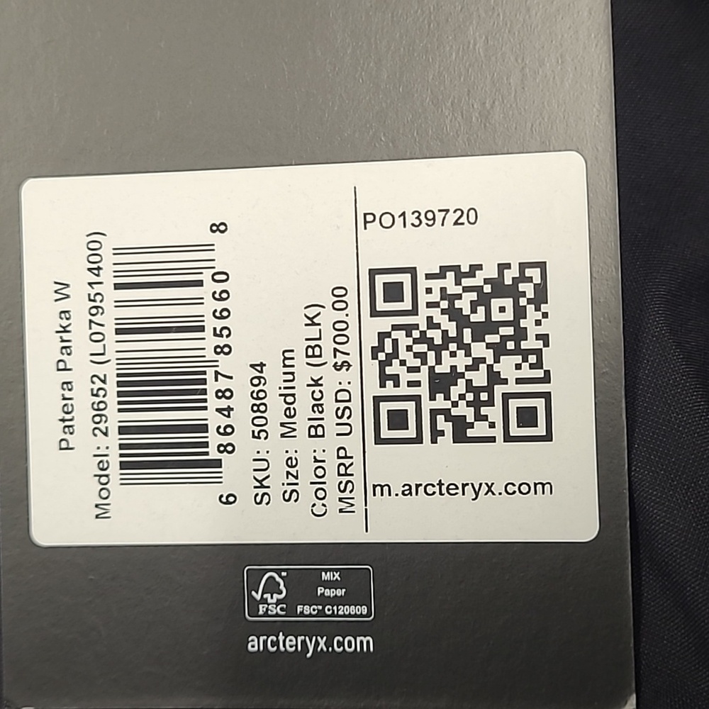 Arc'teryx Patera Parka Women's- Black- Season 2022 - Picture 12 of 12